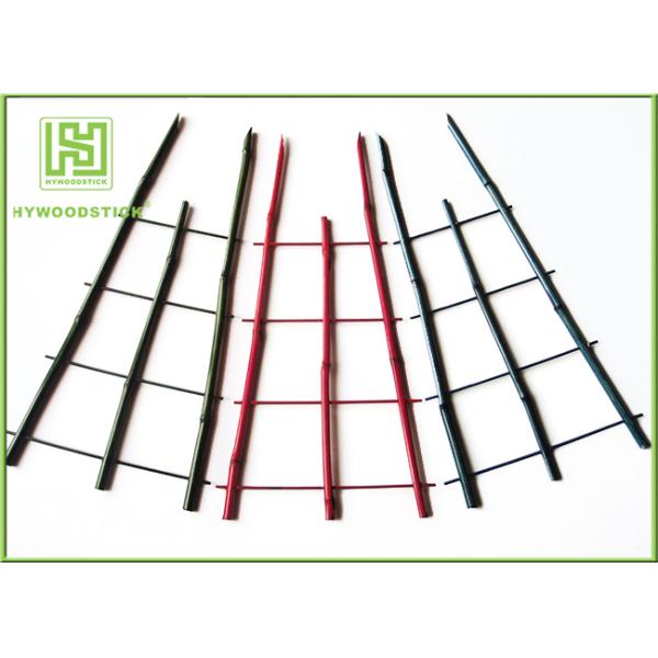 Food Grade Colorful Bamboo Flower Sticks For Decoration 250mm Length
