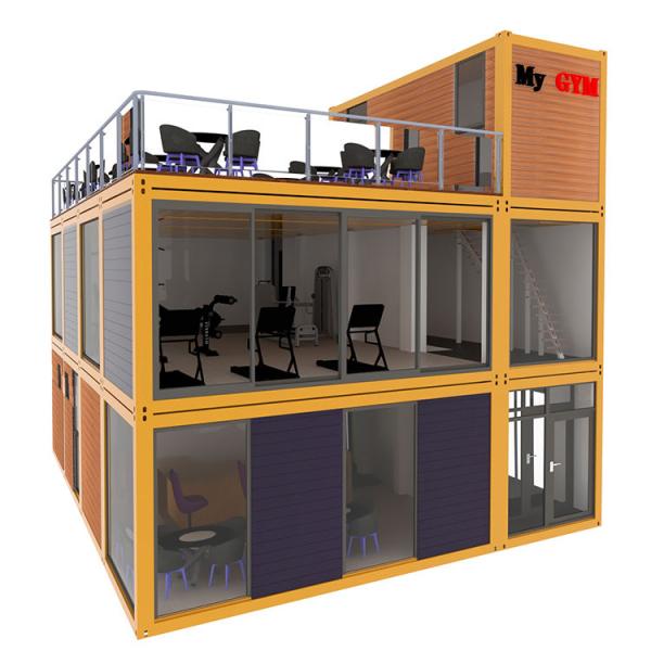 Villa démontable Container de design moderne maisons de luxe de 40 pieds maison de bureaux