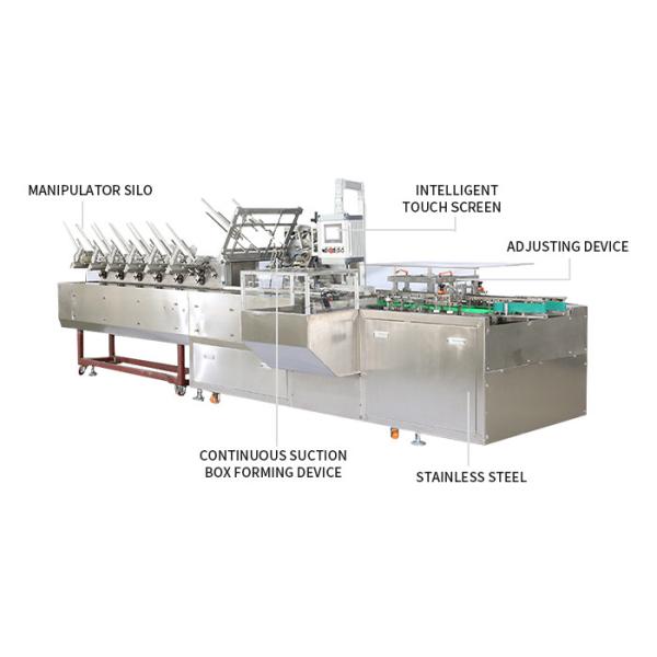 SUS304 Horizontal Automatic Carton Box Packing Machine For Mask Cosmetic Soap