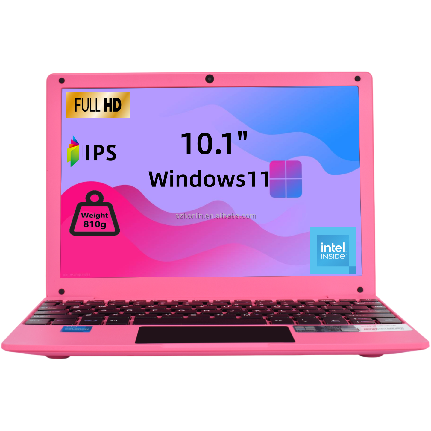 10.1 Inch Slim Portable Laptop with Intel N4000 Dual Core Processor and 128GB SSD for Home & Student