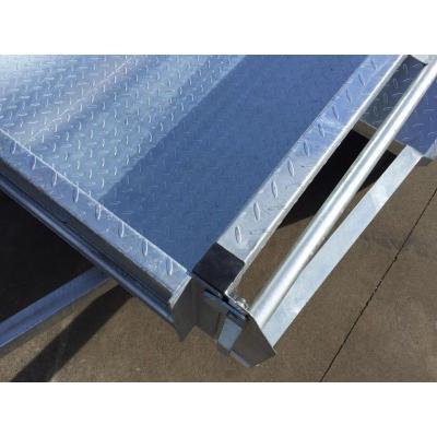 Steel 350 Sides 7x5 Off Road Box Trailer , Off Road Tandem Trailer Galvanized