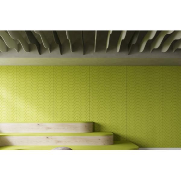 Огнеупорное полиэфирное волокно высечь отделку стен акустических панелей крытую