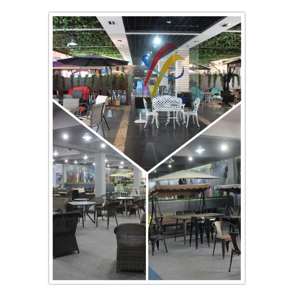 Outdoor Folding Patio Garden 6pcs Table Dining 4 Folding Chairs with Umbrella Set