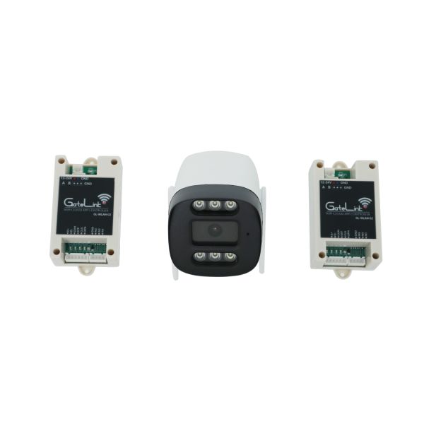 GateLink WiFi Access Control Solution 3MP H.265 IP67 Camera Integrated 12V DC Remote Unlock Motion Detection Alert for Commercial Building Security