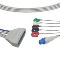 8 Pins Cable durável do paciente do ECG, SpO2 Telemetry ECG Cable 5 Lead