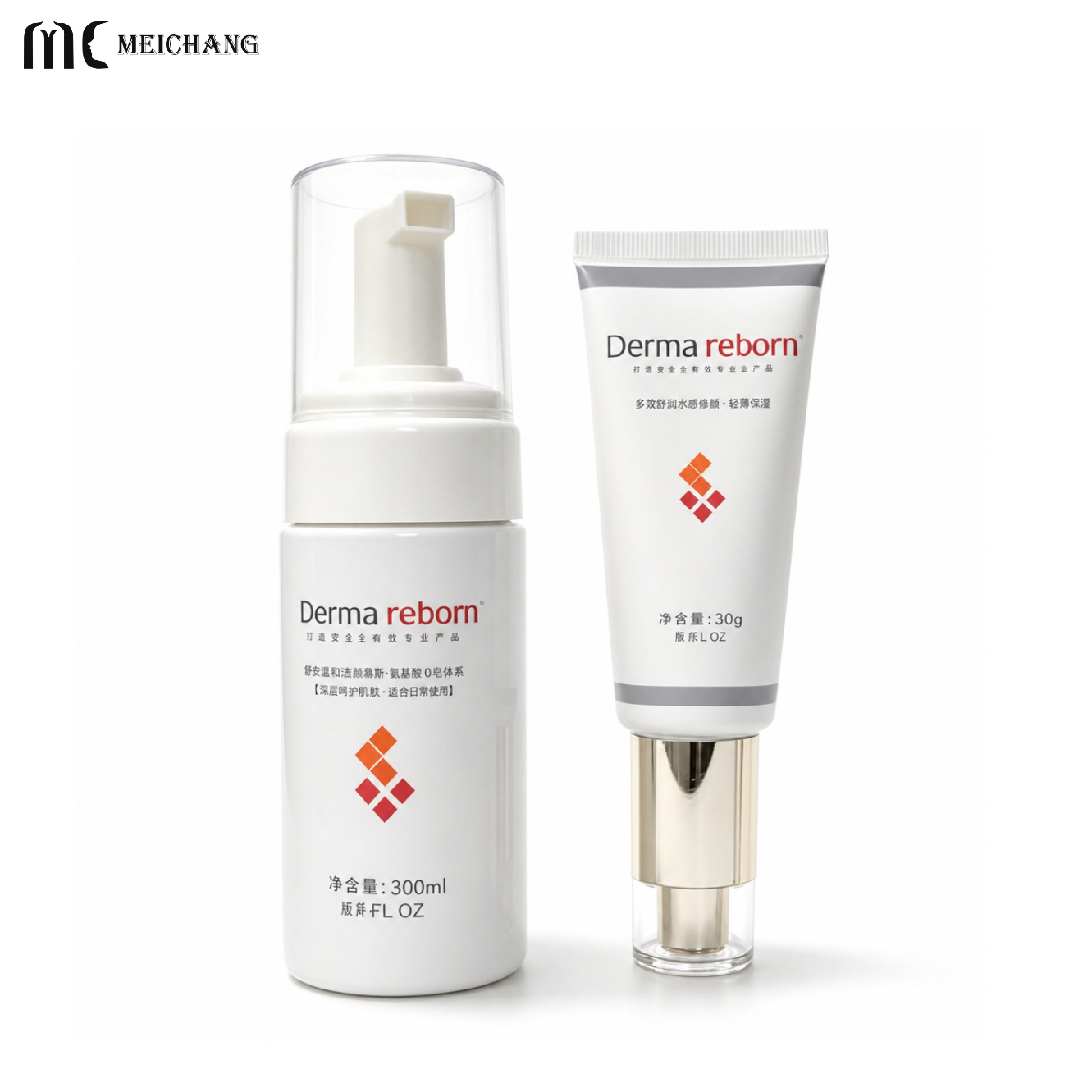 15ml 30ml 50ml 100ml Custom Skincare Packaging Set | Factory Direct Plastic Cosmetic Bottles & Containers(MC-334)