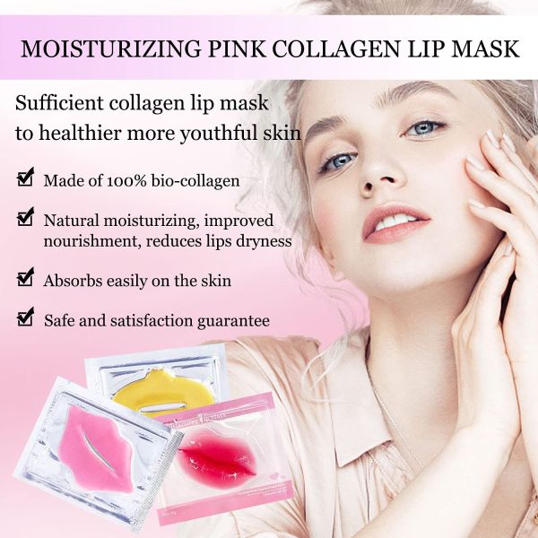 Whitening Hydrating Lip Care Mask Private Label Collagen Lip Mask Customized Color