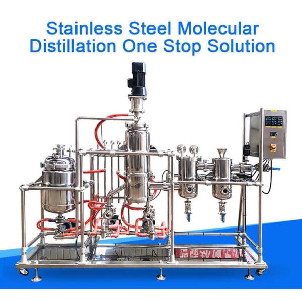 OEM Wiped Film Evaporator TOPTION Industrial Essential Oil Extraction Machine