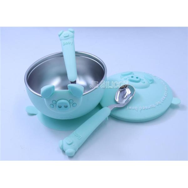 Non Stick Silicone Suction Bowl Dishwasher Microwave Safe Easy Cleaning