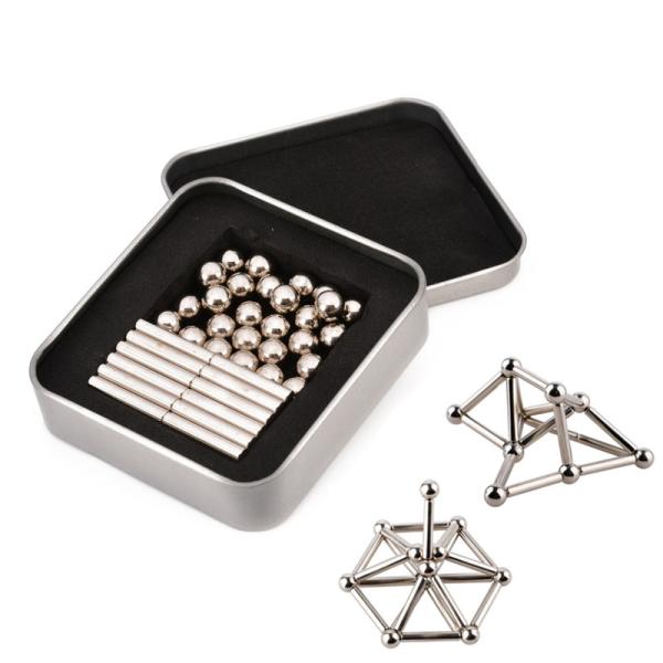 N35 NdFeB Sphere Magnet 216pcs Ball And Sticks 5mm For Toys