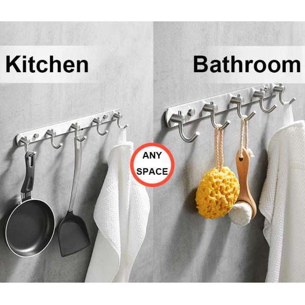 Heavy Duty Stainless Steel Robe Hooks Waterproof Anti Rust for Bathroom
