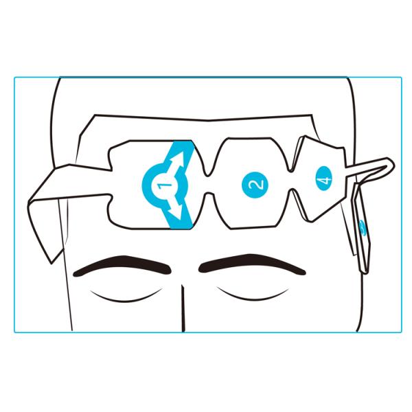 Disposable Eeg Brain Wave Sensor Non Invasive Forehead Adhesive 4 Electrodes With BIS Monitoring