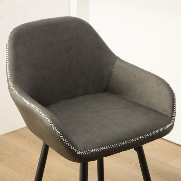 0.19m3 6.45KGS Contemporary Bar Stools With Tapered Metal Legs