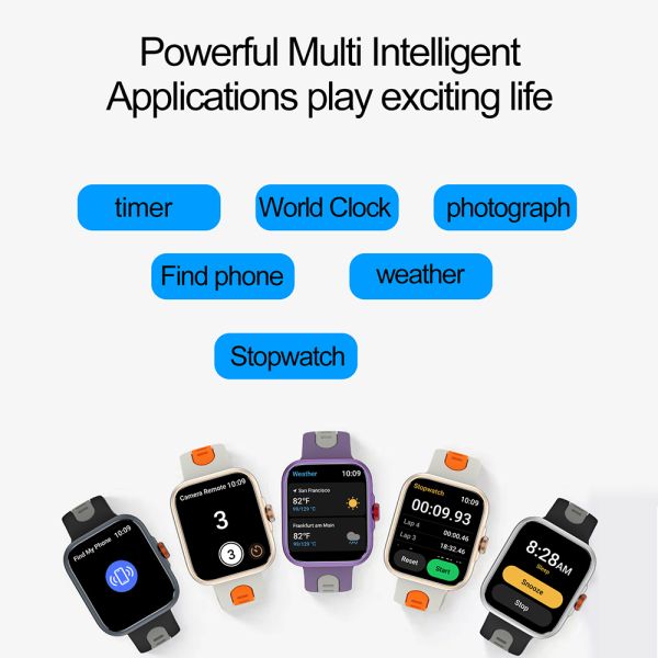 GPS Sport Smart Watch with AMOLED HD Screen Multi Sports Mode Heart Rate bright screen