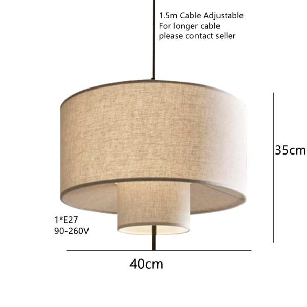 Bohemia Wabi Sabi Handmade New Design Fabric American Country French boho pendant light(WH-AP-568)