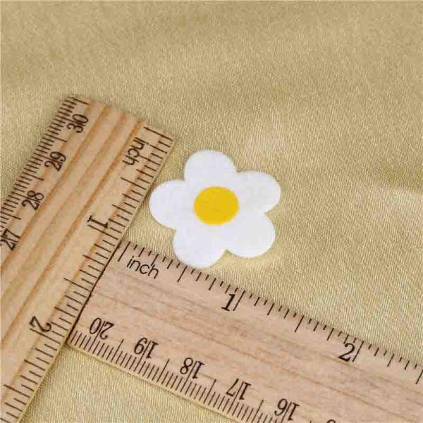 Sunflower Applique Padded Applique Crafts For Girls's Hairpins Size 30 mm