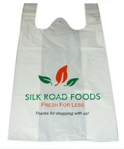 Sacs à provisions en plastique faits sur commande, sachets en plastique colorés