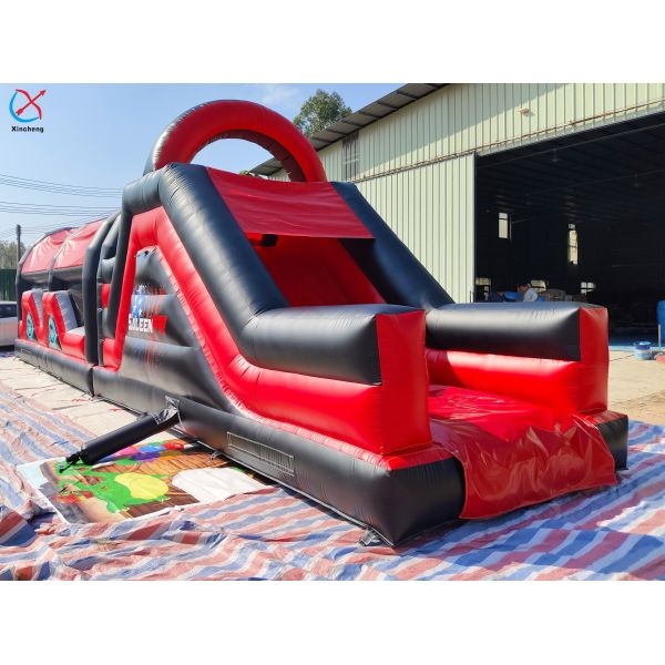 Manufacturer Long Inflatable Obstacle Course Inflatable Game Bounce House For Kids