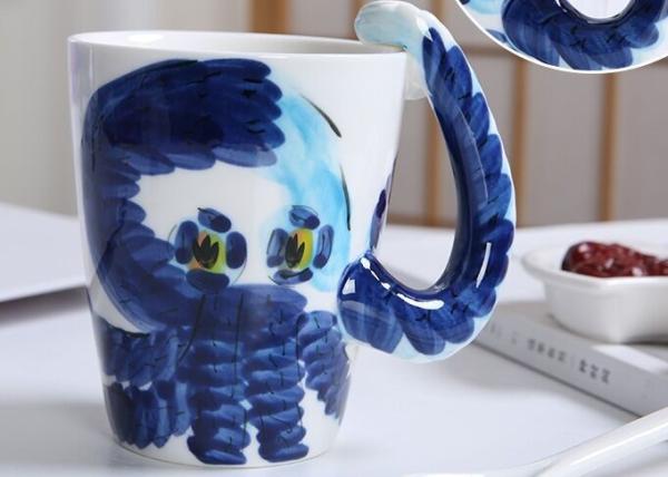 Supermarket 450ml Hippocampus 3D Ceramic Mugs