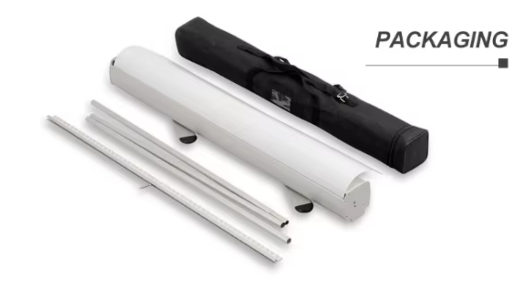 Portable Double-Sided Roll-Up Banner Display Lightweight Aluminum Frame for Trade Shows Events & Promotions