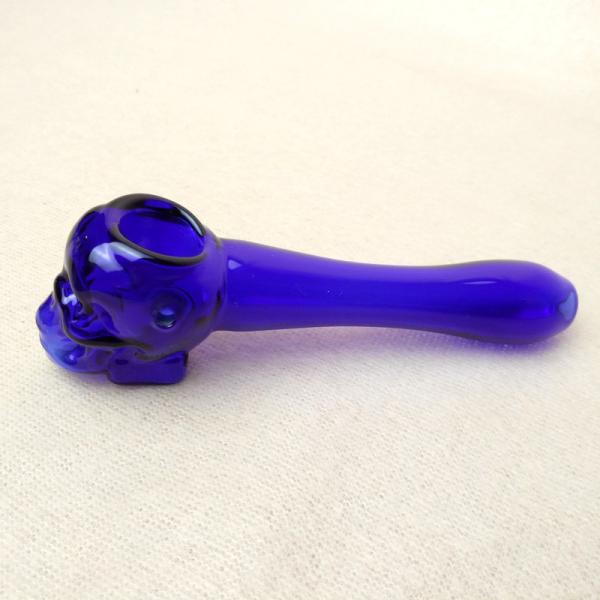 Thick Skull Glass Hand Pipe Tobacco Tube 3.93 Inch Creative Style