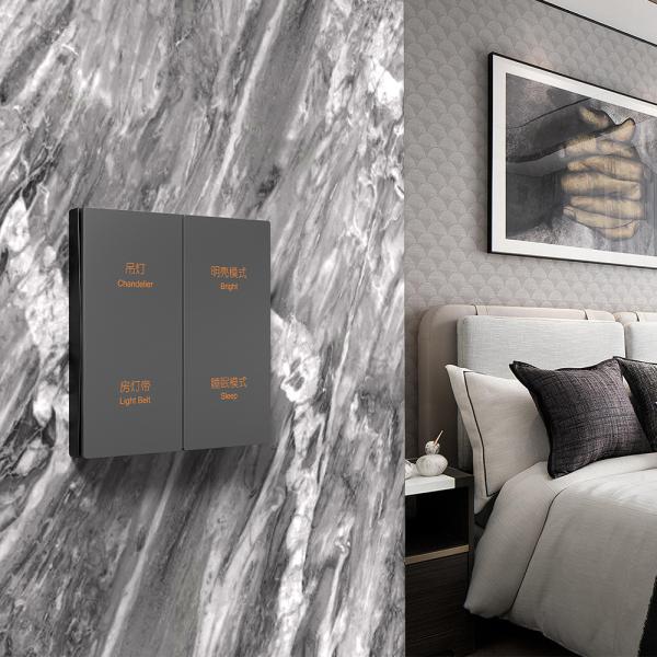 Home 24V DC Knx Wall Switch , Multi Gang Knx Push Button Switch