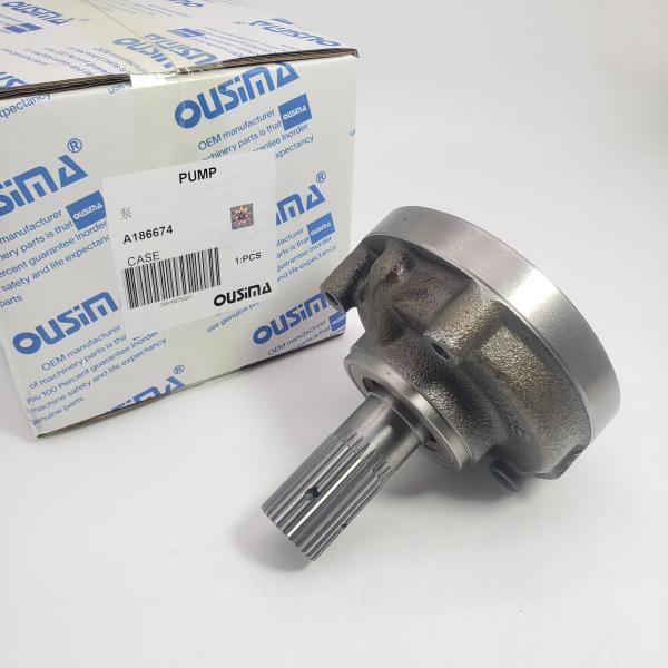 OUSIMA Nueva bomba de carga de transmisión de excavadora A186674 para el caso 550E 550G 550H 580SK 590 650G 650H 750H