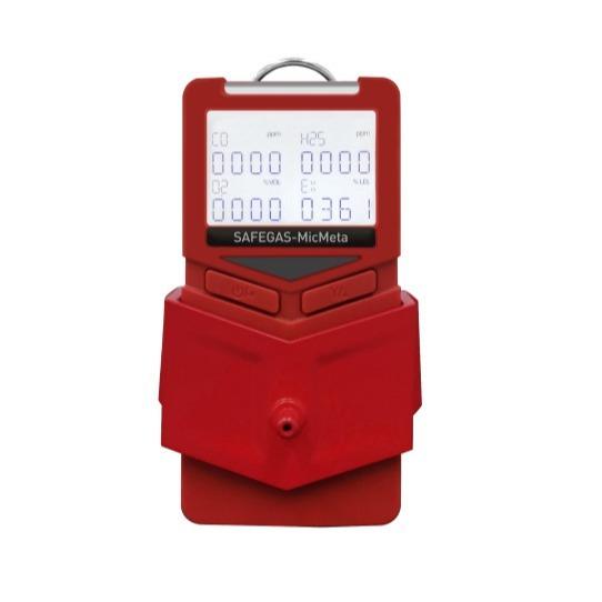 Détecteur de plusieurs gaz de qualité industrielle Analyseur de plusieurs gaz portable pour N2 O2 CO avec alarme de vibration sonore légère