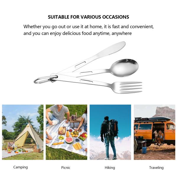 Легкий и прочный набор столовых приборов из нержавеющей стали