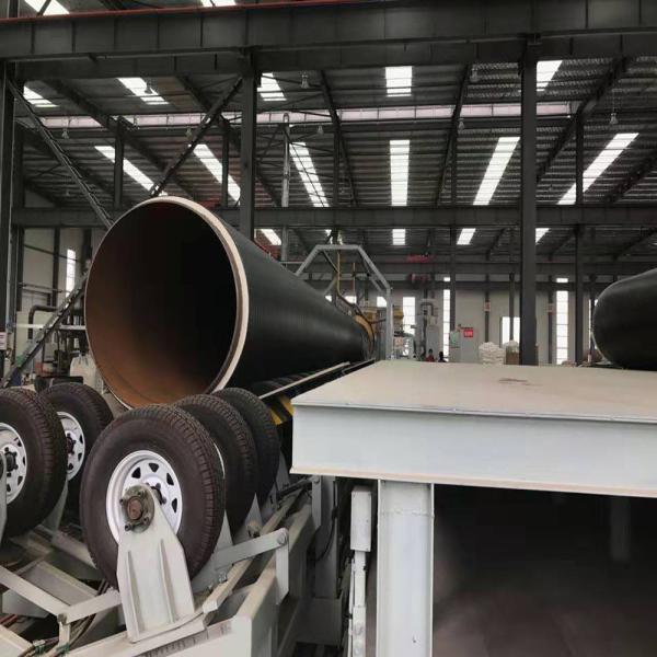 Computerized 508-1620mm Insulated Steel Pipe Production Line with Turnkey Project for PUR Spray & PE Wrapping