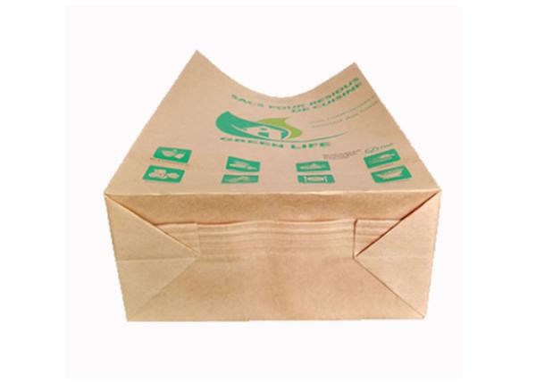 Eco Friendly Pinch Bottom Paper Bags Polypropylene Kraft Paper Bags High Tensile Strength