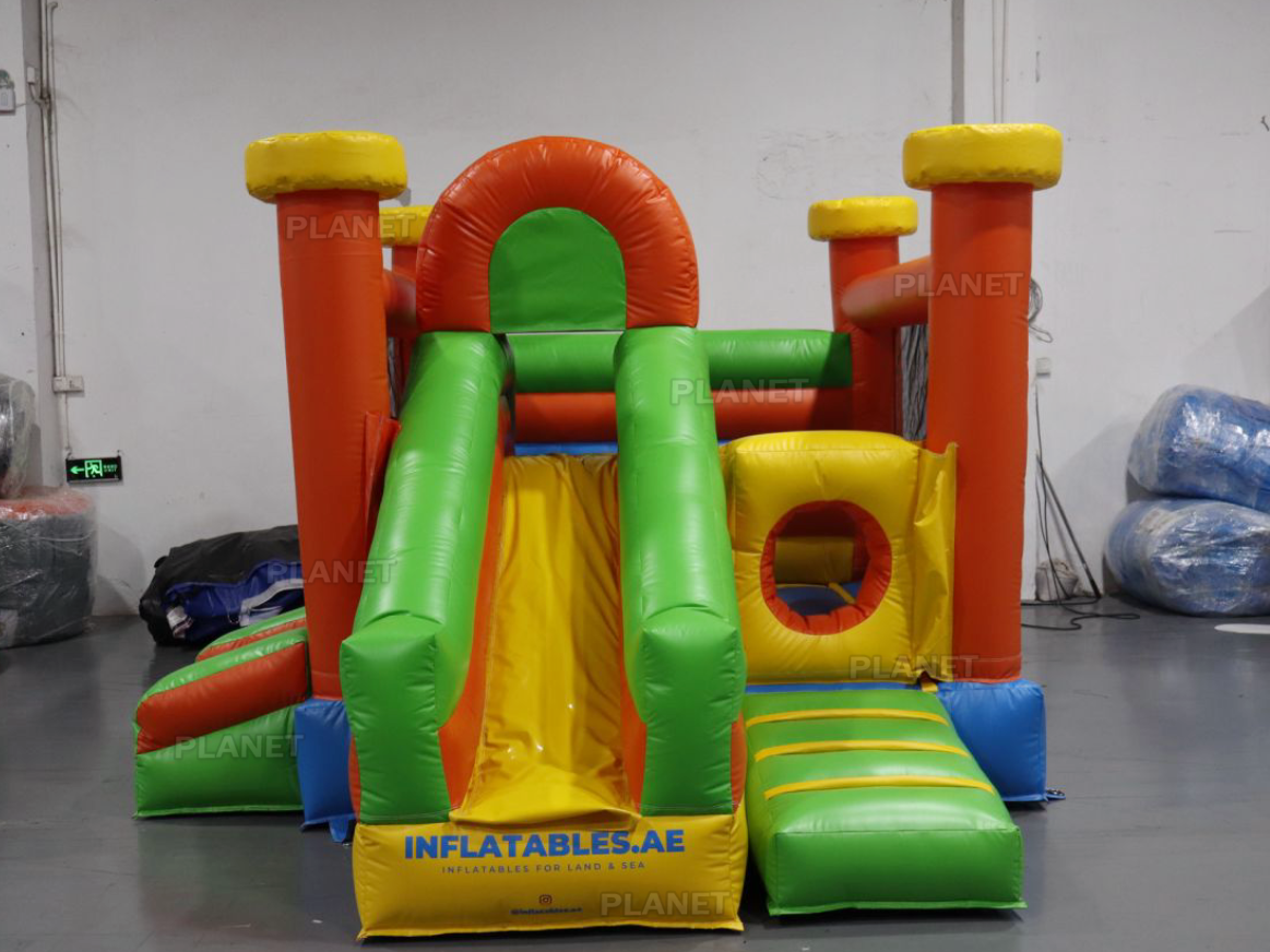 Colorful Mini Party Rental Inflatable Bouncy Castle Combo