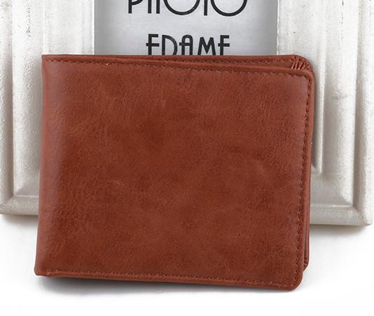 2CM Thick ISO9001 Crazy Horse Leather Wallet , 11.5x9.2cm Custom Credit Card Holder Wallet