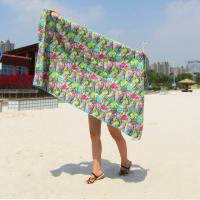 Impressão digital de sublimação personalizada Microfibra RPET Suede Beach Towel Sand Proof