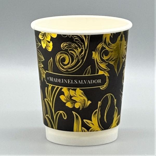 Taza Kraft portátil para llevar por encargo Hotel Restaurante Tazas de café de papel de pared doble con tapas