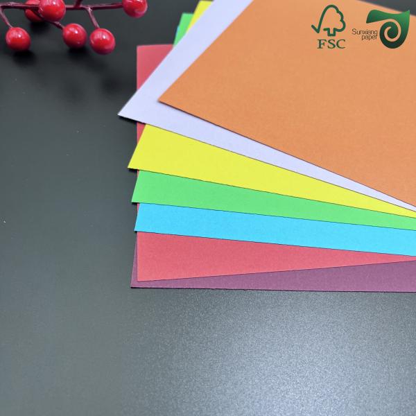 FSC Circle Offset Uncoated Colored Paper Sheets Jumbo 150g 180g 8.5 11 C2S Art Board