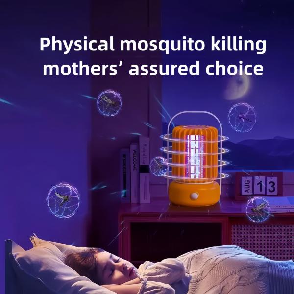 Rechargeable New Design In 2025 Mosquito Killer Lamp Orange and White/white and blue/white and orange