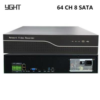 64 Channel 4K Surveillance Network Video Recorder NVR 8-Bay HDD 320Mbps Dual HDMI