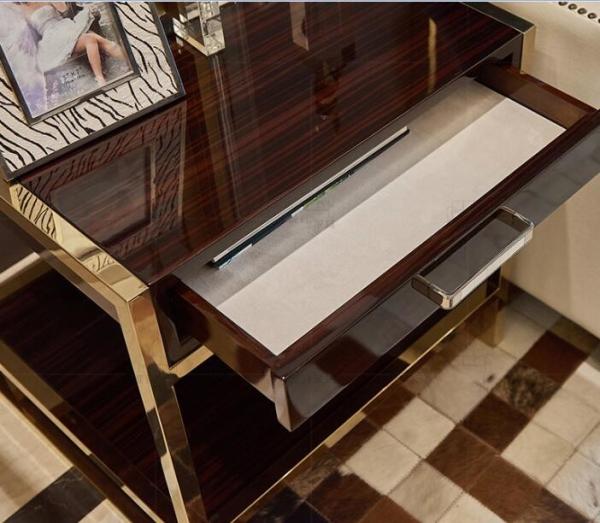 High end 5-STAR metal frame wooden night stand /bed side table, casegoods,hotel furniture NT-0088
