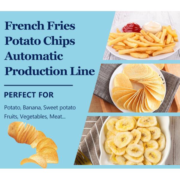 High Productivity Frozen French Fries Production Line for Fully Automatic Processing