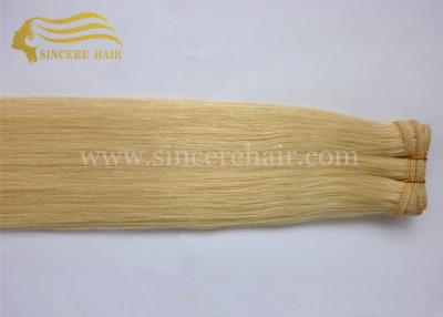 Top Quality 24 Inch Blonde #613 Remy Human Hair Weft Extensions For Sale