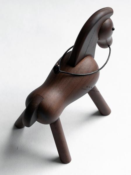 Exclusive Oak Beech Handcrafted Wooden Animals Wooden Horse Toy For Baby