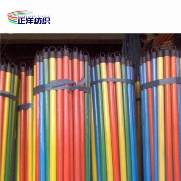 65-150cm Cleaning Mop Handle Natural Painted Plastic Coated Wooden Mop Handle Broom Stick