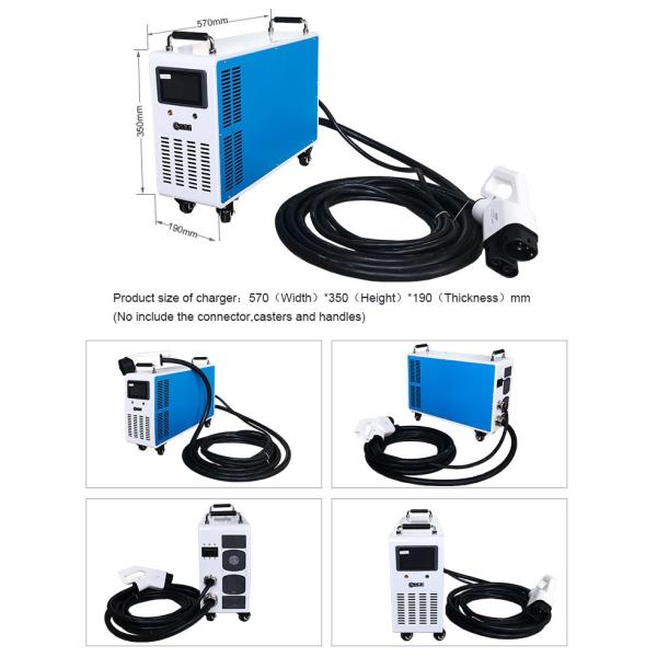 High Speed 20kW CHAdeMo Fast Charger CE 60A 380V Portable Car Charging