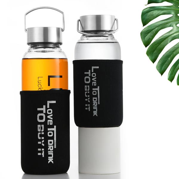 Customized Logo sports Glass Drinking Bottles 32 Oz For Water Drinking