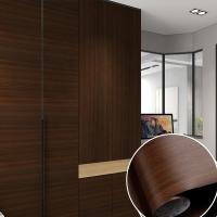 Diseño moderno en relieve Decorativo pvc 3d pegatina de pared para cocina con patrón de grano de madera y tamaño de rollo 0.61M * 100M