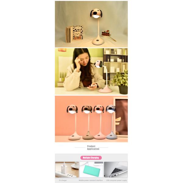 10hrs Bedroom LED Night Light , Plastic 50000H Learning Table Lamp 1000mA