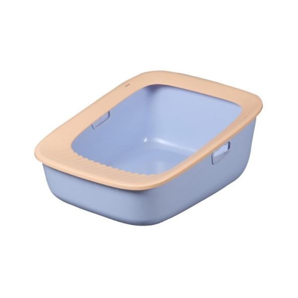 Green Pink Cat Toilet PP Pellet Litter Box With Scoop Durable