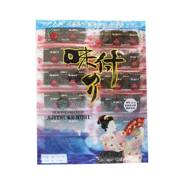 90G Per Box Instant Seafood Snack Shrimp Flavor Cod Flavor Meat Floss Flavor Crispy Seaweed Nori Roll Snack