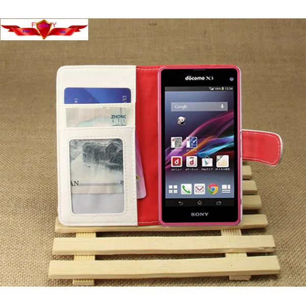 Sony Xperia Z1 MINI PU Wallet Leather Cases Card Holder Accurate Holes Design Gift Box